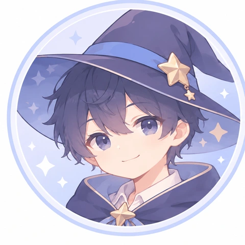 魔法使い帽子の男の子